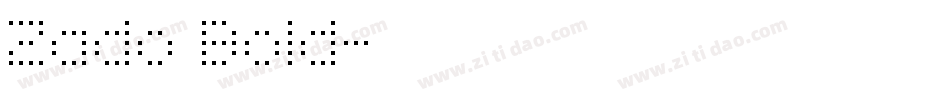 Zado Bold字体转换